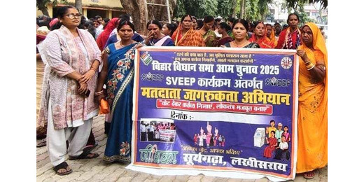 जीविका दीदियों ने संभाली मतदाता जागरूकता की कमान, घर-घर पहुंचकर दिलाया मतदान का संकल्प